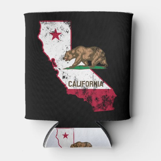 California Flag Patriotic Dosenkühler (Vorderseite)