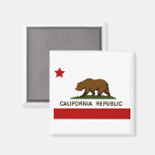 California Flag Patriotic Magnet (Vorderseite/Rückseite)