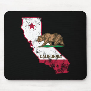 California Flag Patriotic Mousepad