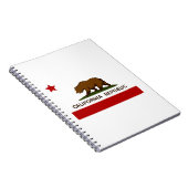 California Flag Patriotic Notizblock (Rechte Seite)