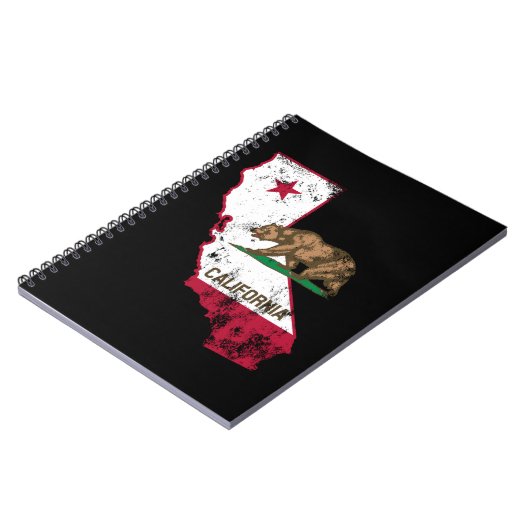California Flag Patriotic Notizblock (Linke Seite)