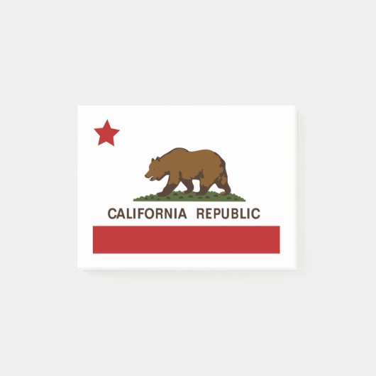 California Flag Patriotic Post-it Klebezettel (Vorderseite)