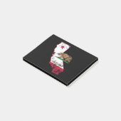 California Flag Patriotic Post-it Klebezettel (angewinkelt)