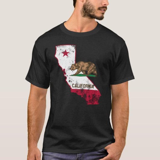 California Flag Patriotic T-Shirt (Vorderseite)