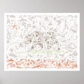 California Flag Poster (Vorne)