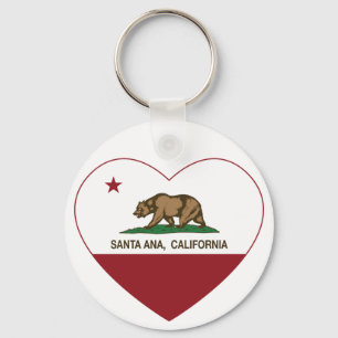 California Flag Santa Schlüsselanhänger