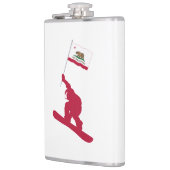California Flag Snowboard Flachmann (Links)