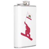 California Flag Snowboard Flachmann (Rechts)