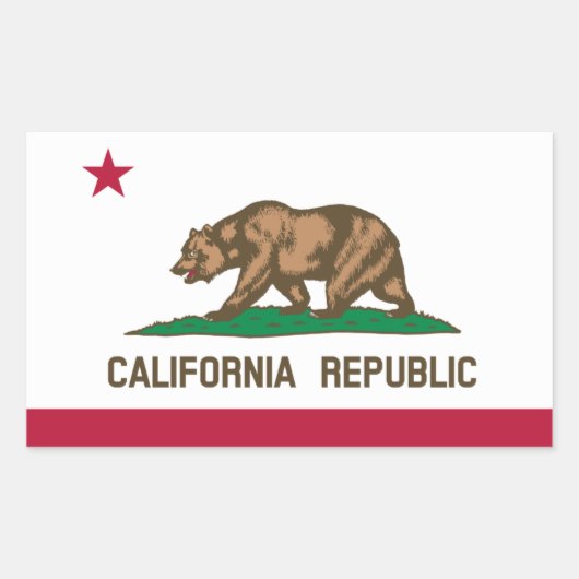 California Flag Sticker (Vorderseite)