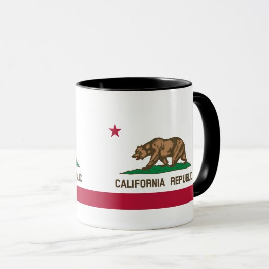 California Flag Tasse (VorderseiteRechts)