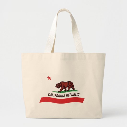 California Flag Totag Jumbo Stoffbeutel (Vorne)