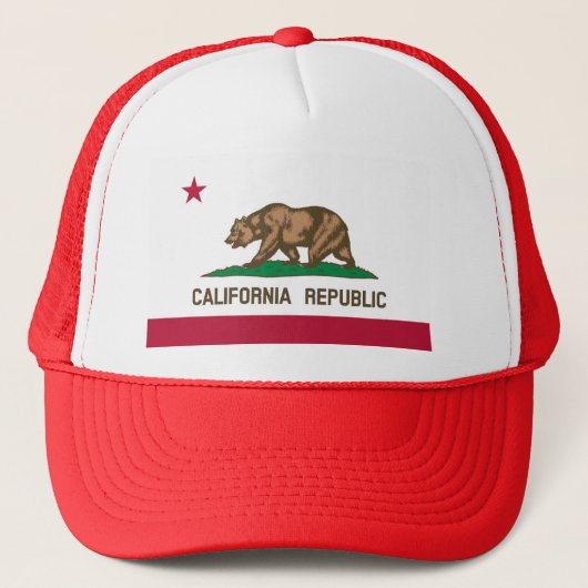 California Flag Truckerkappe (Vorderseite)