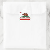 California Flag Vereinigte Staaten Runder Aufkleber (Tasche)
