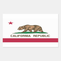 California*    FlaggenaufkleberDrapeau de Californ