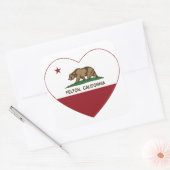 California-Flaggenfelsen Quadratischer Aufkleber (Umschlag)