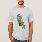 California Floral Doodles T-Shirt (Vorderseite)