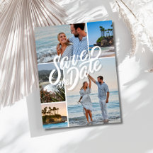 California Foto Beach Wedding Save the Date