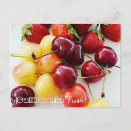 California Fresh Fruits Postkarte