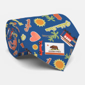 California Fun Pattern Krawatte (Gerollt)