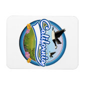 California Gänse Urlaubslogo Magnet (Horizontal)