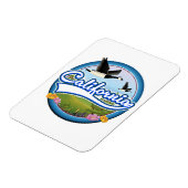 California Gänse Urlaubslogo Magnet (Linke Seite)