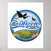 California Gänse Urlaubslogo Poster (Vorne)