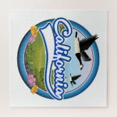 California Gänse Urlaubslogo Puzzle (Horizontal)