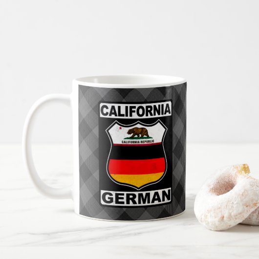 California German American Cup Kaffeetasse (Mit Donut)