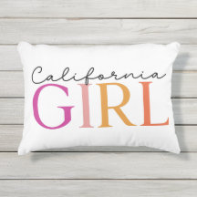 „California Girl“ farbenfrohe Typografie 