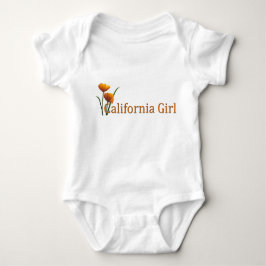 California Girl Poppies Säugling Baby Strampler