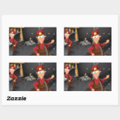 California Gold Minen Rechteckiger Aufkleber (Blatt)