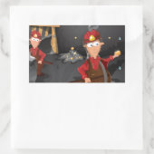 California Gold Minen Rechteckiger Aufkleber (Tasche)