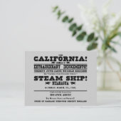 California Gold Rush Postkarte (Stehend Vorderseite)