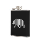 CALIFORNIA GOLDEN BEAR BAR CODE Design Flachmann (Links)
