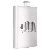 CALIFORNIA GOLDEN BEAR BAR CODE Design Flachmann (Rechts)