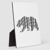 CALIFORNIA GOLDEN BEAR BAR CODE Design Fotoplatte (Seite)