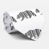 CALIFORNIA GOLDEN BEAR BAR CODE Design Krawatte (Gerollt)