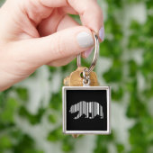 CALIFORNIA GOLDEN BEAR BAR CODE Design Schlüsselanhänger (Hand)