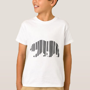CALIFORNIA GOLDEN BEAR BAR CODE Musterdesign T-Shirt