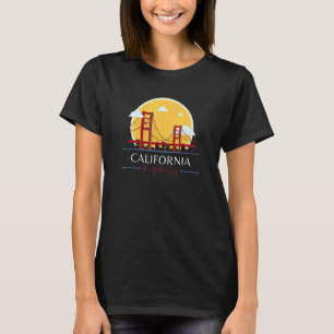 California Golden Gate Bridge Bad Geographid Stupi T-Shirt