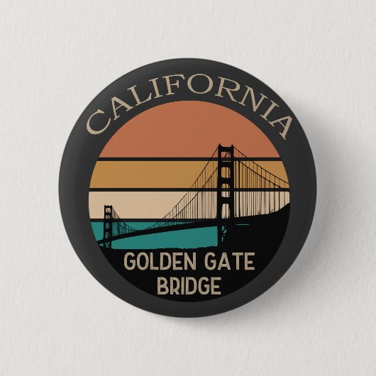 California Golden Gate Bridge Button (Vorderseite)