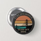 California Golden Gate Bridge Button (Vorne & Hinten)
