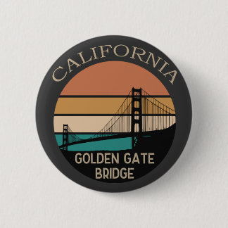 California Golden Gate Bridge Button