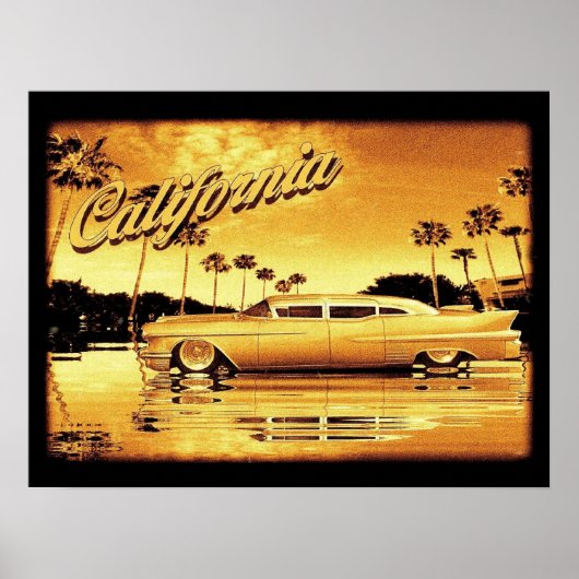 california golden limo poster (Vorne)