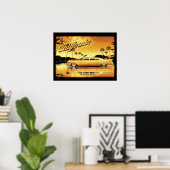 california golden limo poster (Heimbüro)