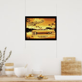 california golden limo poster (Küche)