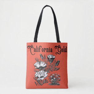 California Golden Poppies Einkaufstasche Tasche