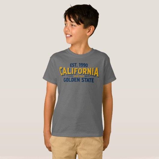 California Golden Staat T - Shirt (Vorne ganz)