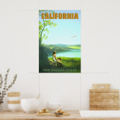 California Golden State Retro Travel Poster Young (Küche)