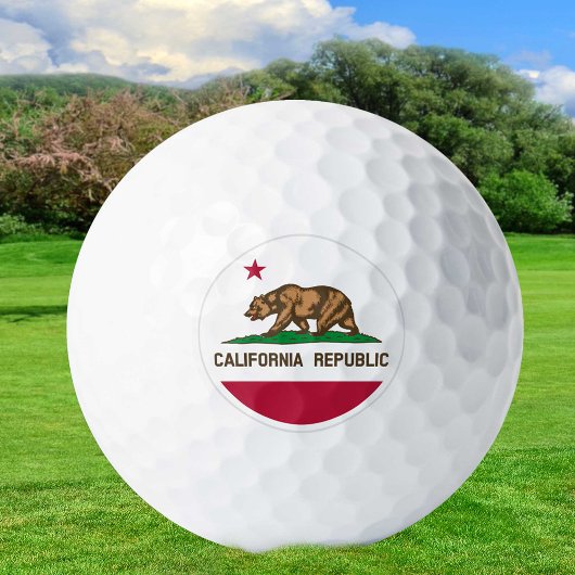 California Golf Balls, State Flag / Patriots Golfball